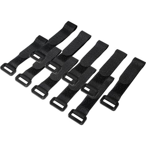 LOGILINK Fascette Fermacavo Nero con strappo Set da 10 pz (1/5)
