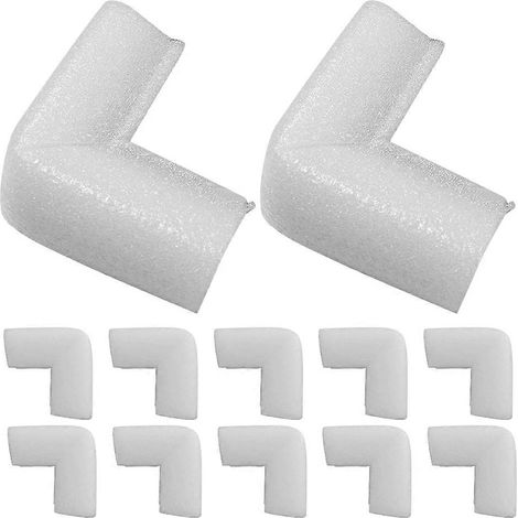 Protections d'angle en mousse pour cadres photo 200 pièces 10 x 10 x 35 cm blanc (1/5)