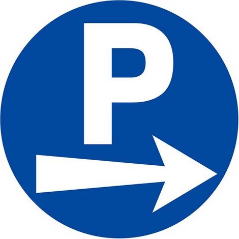 Panneau rigide PARKING FLECHE A DROITE D.300mm TALIAPLAST - 622523