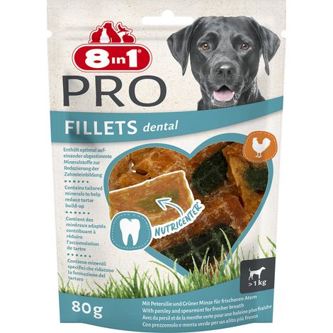 8in1 Hundesnack Fillets Pro Breath S Leckerli Kausnack Hundefutter (1/2)