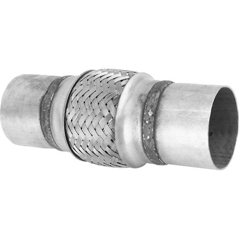 Flexible Universal-Auspuffdichtung aus geflochtenem Edelstahl, flexibler Schlauch 63,5 x 200 mm