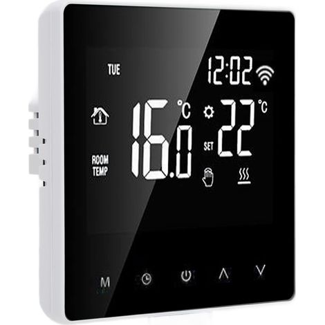 Ej.Life ME81H Smart WIFI LCD-Thermostat für Wasser-Fußbodenheizung und Elektrische Wandkessel-Fußbodenheizung (weißer Knopf mit weißer Rückseite 16A) A (1/5)