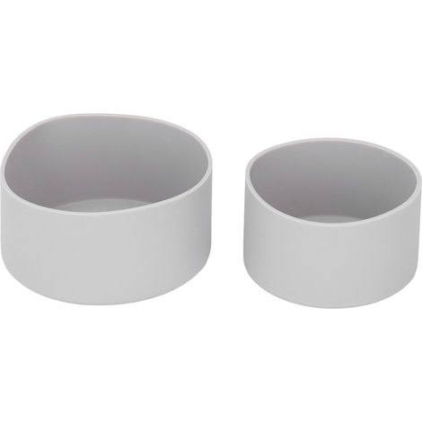 2-teilige Silikon-Schutzhüllen für isolierte Wasserflaschen, stoßfeste Flaschenhüllen, Grau (1/5)