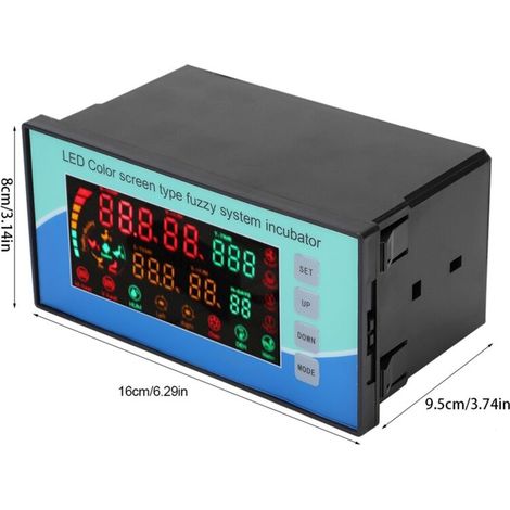 Régulateur Intelligent d'Incubateur Microcontrôleur avec Affichage LCD et Thermostat Hygrostat Automatique pour Poules Pigeons Oiseaux