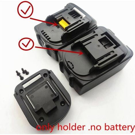 2X pour Batterie au Lithium Chargeur Adaptateur Connecteur Bornier Outils ÉLectriques pour Batterie BL1830 BL1860 BL1430 Noir (1/5)