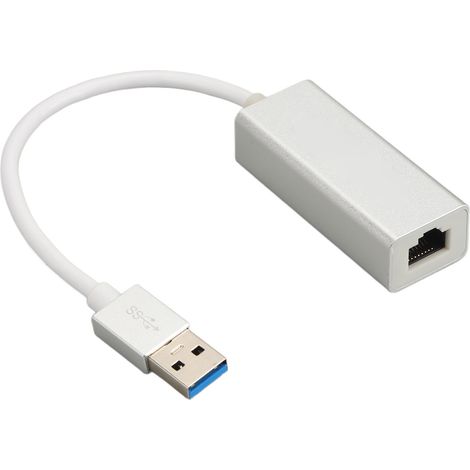 Adaptateur Ethernet USB 3.0 vers RJ45 10M/100M/1000M Gigabit Ethernet LAN Convertisseur pour la maison, le bureau et les jeux (1/5)