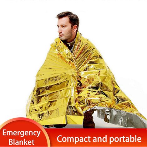 Notfalldecke, Überlebensdecke, Campingdecke, Zeltdecke, Thermodecke, wasserdicht, Outdoor-Notfallausrüstung