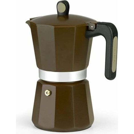Cafetera aluminio induccion cream para 6 tazas M670006 monix