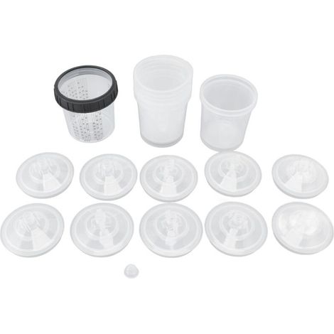 Gobelet de mélange de peinture en aérosol jetable avec couvercles 600 ml