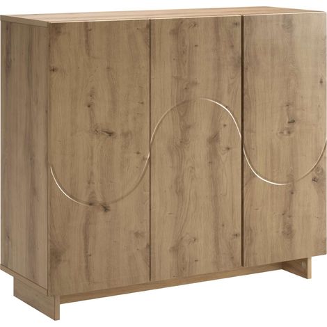 Aparador Roble artisan 85,5 x 31 x 75 cm Madera de ingeniería vidaXL (1/5)