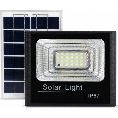 Projecteur Solaire LED 200 W IP67 Extérieur, 400 LED, Télécommande, Capteur de Lumière et Minuterie pour Jardin (1/5)