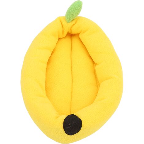 Nid douillet et mignon en forme de banane pour hamster, petit animal de compagnie, canapé-lit en coton pour cochon d'Inde ou planeur de sucre (1/5)