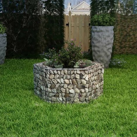 FIMEI Lit surélevé à gabion hexagonale 100 x 90 x 50 cm (1/5)