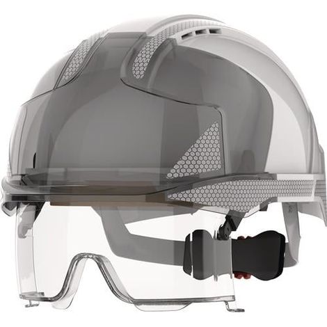 Casco de escalada industrial EVO® VISTAlens® blanc/fumé ABS EN 397.EN 50365 JSP (1/2)