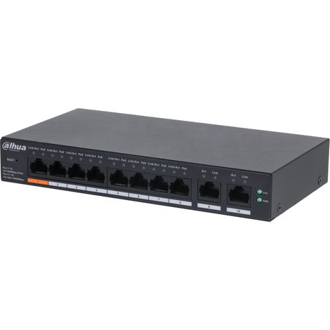 Dahua 8 Porte + 2 Uplink Cloud Managed Desktop Switch PoE CS4010-8ET-60