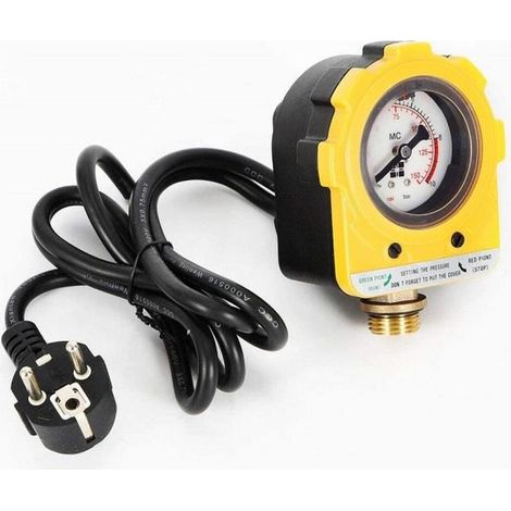 Pressostat Photoélectrique Régulateur automatique de la pompe à eau Jaune NPT1/2\"