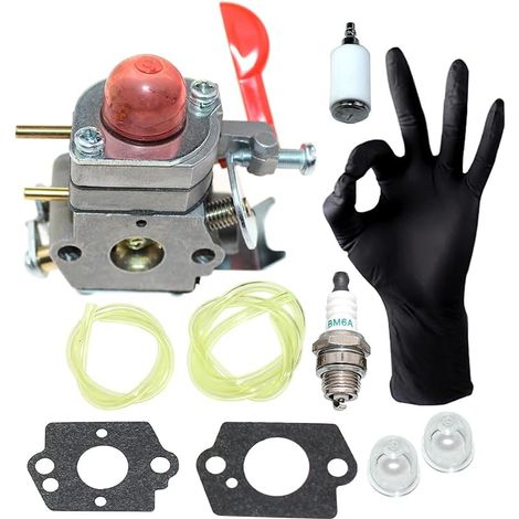 C1U-W19 - Carburateur pour McCulloch MC025 - MC125 - MT250CLS - Poulan Pro PP25 - PP25E - PP25CFA - PP25SFA - PP26E - PP025 - PP125 - PP125E - PP325 - PP258TP - PP258TPC - PR25BC - PR25PS - SM705 (1/4)