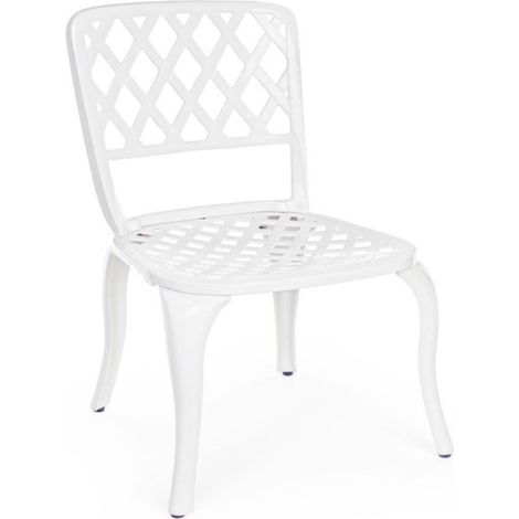 Chaise Extérieure En Aluminium Blanc Faenza 44X4 H89 Cm (1/5)