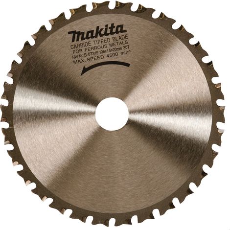 Makita B-07325 Lama Sega Circolare T.C.T. 136x20mm 50T Metalli Sottili