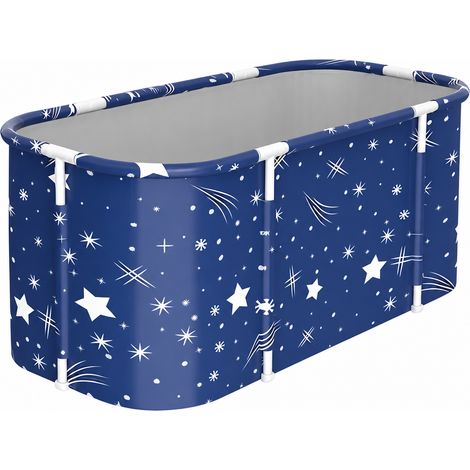 Baignoire Pliable pour Adulte 140 cm Bleu Étoilé à Domicile (1/5)