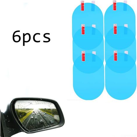 Rückspiegelfolie für Fahrzeuge – Nano-Antibeschlag-, Antireflex- und wasserfeste Folie – Abmessungen 135 x 95 mm – 6 Stück (1/5)