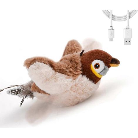 Jouets pour chats, oiseaux battants, jouets pour animaux de compagnie rechargeables par USB (1/5)