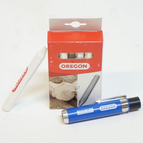 Oregon Signierkeide 12 Stück weiss Markierkreide und Kreidehalter (1/3)