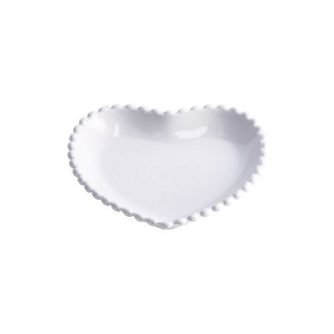 1 Pezzo Piatto da Cucina in Ceramica Forma Cuore 20,5 x 20 cm (1/2)
