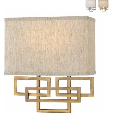 Elstead Lanza - Applique da interno a 2 luci Bronzo spazzolato, E14 (1/5)