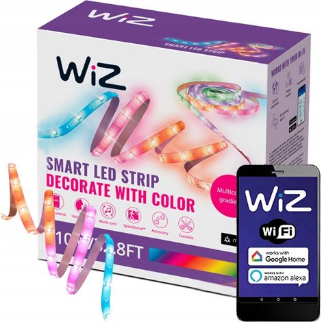 WiZ RGBIC Striscia LED Multicolore 10 metri Autoadesiva (1/3)