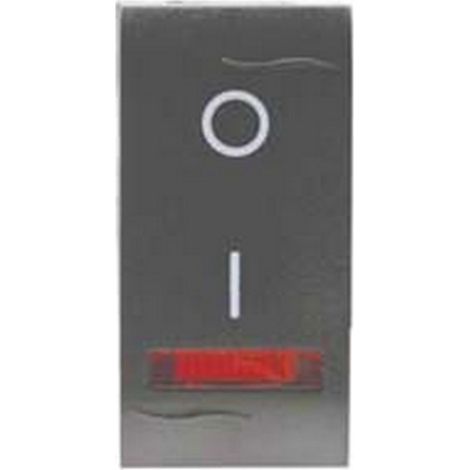 6PZ INTERRUTTORE BIPOLARE LUMINOSO "ONDA"  - 16AX 250V  (7712.2)