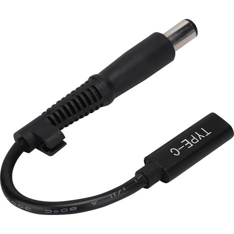 Câble adaptateur secteur USB-C femelle vers USB-C mâle pour ordinateur portable HP avec puce PD