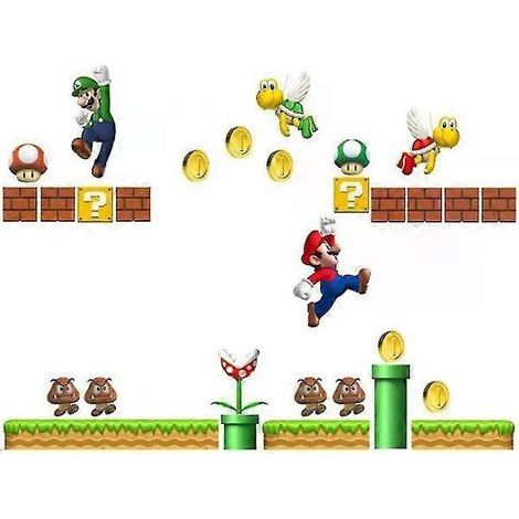 Super Mario Wandaufkleber – Selbstklebende, abnehmbare Wandtapete zum Selbermachen fürs Kinderzimmer (1/5)