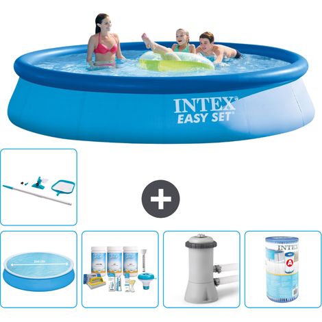 Intex Piscine Easy Set Ronde - 396x84 cm - 6-pièces S30677 (1/5)