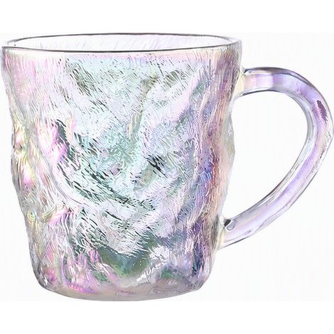 Verre à motif glacier avec anse, petit modèle, en irisé (1/5)