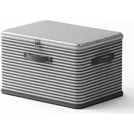 Coffre de rangement pliable à verrou grand XXL 58 x 40 x 35 cm modèle 4 (1/5)