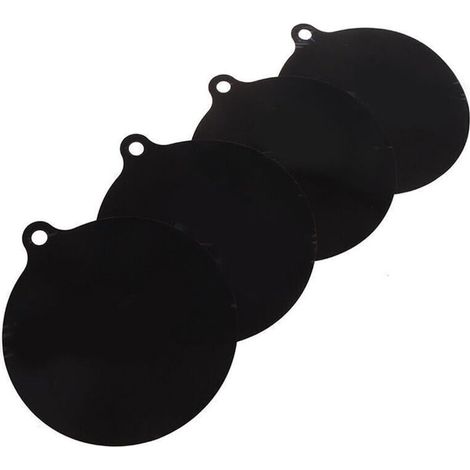 Lot de 4 protège-plaques à induction en silicone - Silicone - Protections - Résistant à la chaleur - Maniques - Noir - 22 cm (1/5)