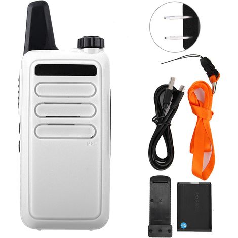 Mini talkie-walkie HD ultra-plat anti-interférence compatible Baofeng (modèle B) - radio bidirectionnelle portable (1/5)