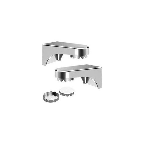 Lot de 2 Pièces (Argent) Porte Savon Aimanté Mural pour Salle de Bain, Magnetique sans Perçage, pour Miroirs, Carrelages, Verre et Autres Surfaces Lisses (1/5)
