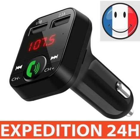 Transmetteur FM Bluetooth - ZISONIX - Adaptateur radio - Chargeur USB - Lecteur MP3 - Mains libres (1/3)