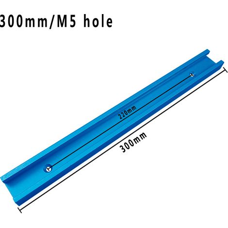 alliage d'aluminium bleu de 30 mm Modification à faire soi-même d'un rail de guidage pour scie circulaire électrique à table inversée, avec poignée de poussée et rail de guidage de type 30 (1/5)