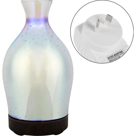 Diffuseur d'huiles essentielles ultrasonique 100ml, humidificateur d'air avec lumière LED nocturne (prise australienne) (1/5)