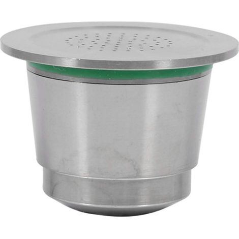 Capsule de café Capsule de café réutilisable Rechargeable d'acier Inoxydable avec la cuillère Compatible pour la Machine (1/5)