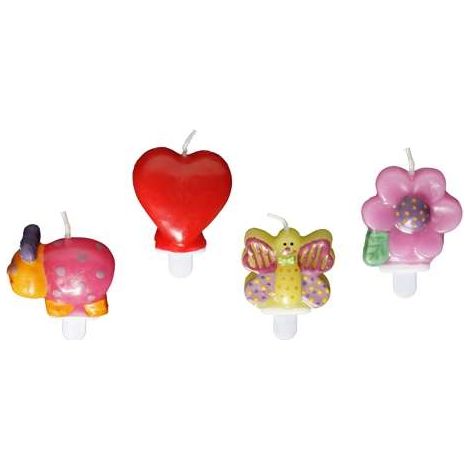 Candeline per compleanno "Fantasy" 4 pezzi