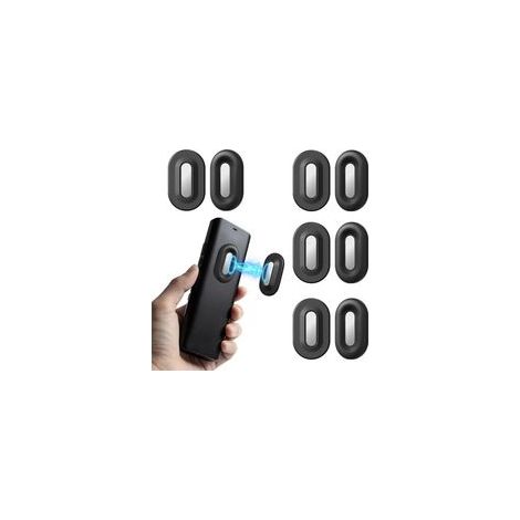 5 Kits de Support Telecommande Mural - Aimants Doubles Autocollants Range pour Télécommande Mural 丨 Accessoire Pratique pour Téléviseur (Noir) (1/5)