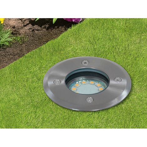 LED Bodeneinbaustrahler für Außen, rund, belastbar bis zu 800 kg (1/5)