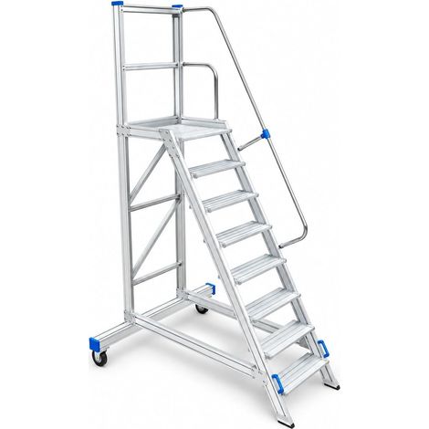 Escalera de Almacén con Plataforma AL 60° de 4 Peldaños