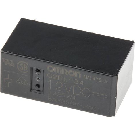Omron  G2RL-24-DC12 Power relè 12 V/DC 8 A 2 scambi 1 pz. Sacchetto (1/3)