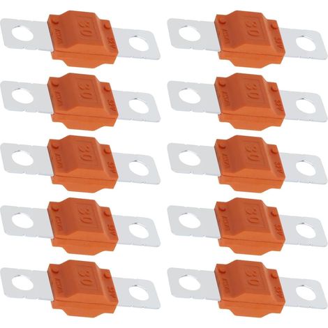 MIDI Fuses 30A High Current 32V - Battery, Truck, Motorcycle, Air Conditioning (10 Pieces) (1/5)