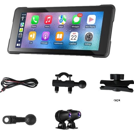 DVR de moto, CarPlay sans fil, connectivité Bluetooth, Caméra de moto DVR-b, 64G (1/2)